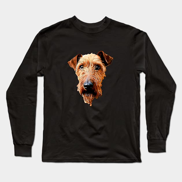 Irish Terrier Long Sleeve T-Shirt by ElegantCat